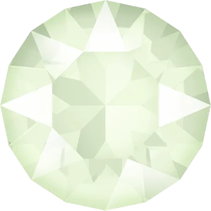 1028 & 1088 Swarovski Chaton & Round Stones, Crystal Powder Green Unfoiled (001 L102)