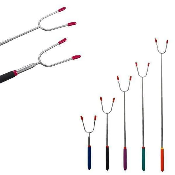 6 Pieces, 12 Pieces or 24 Pieces Extendable Camping Fork