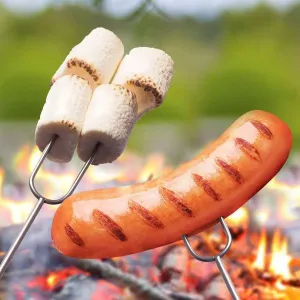 6 Pieces, 12 Pieces or 24 Pieces Extendable Camping Fork