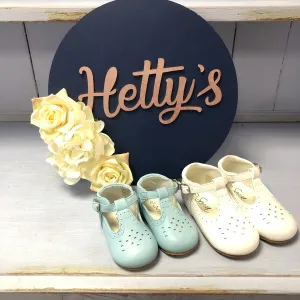 Aaron - Baby Blue T-bar Shoes