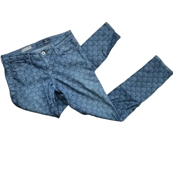 AG Adriano Goldschmied The Legging Ankle Jeans In Scallop Light Size 26
