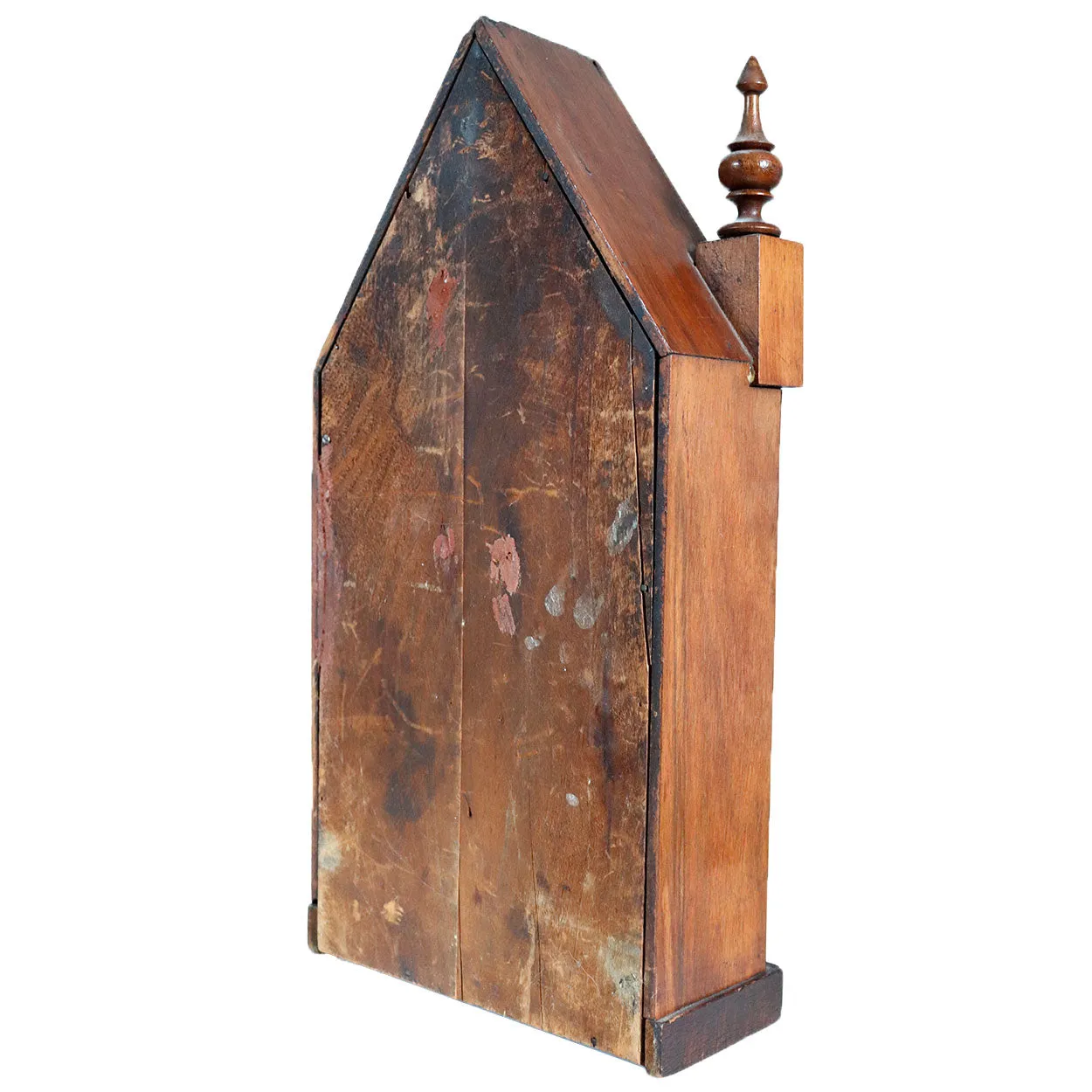American New Haven Clock Company Rosewood Veneer Steeple 8-Day Shelf Clock