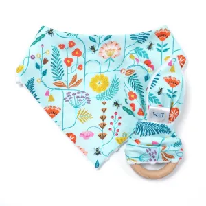 Bees and Blooms Bandana Bib (Pre-order)