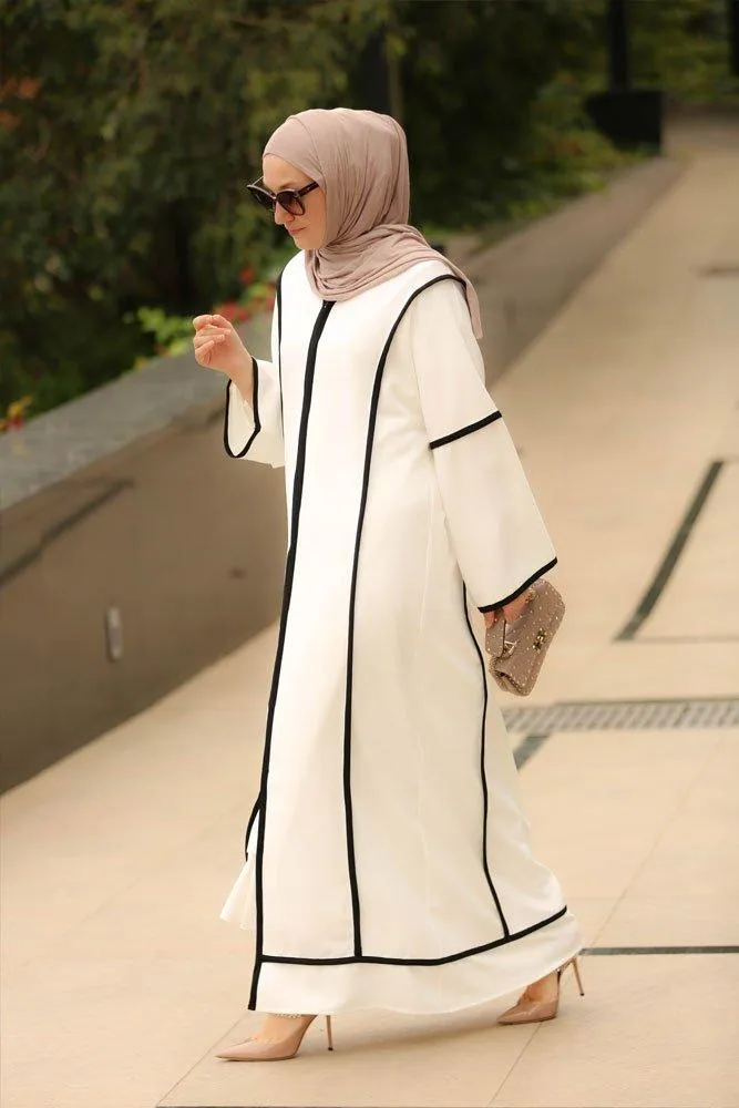 Beyaz Sport abaya