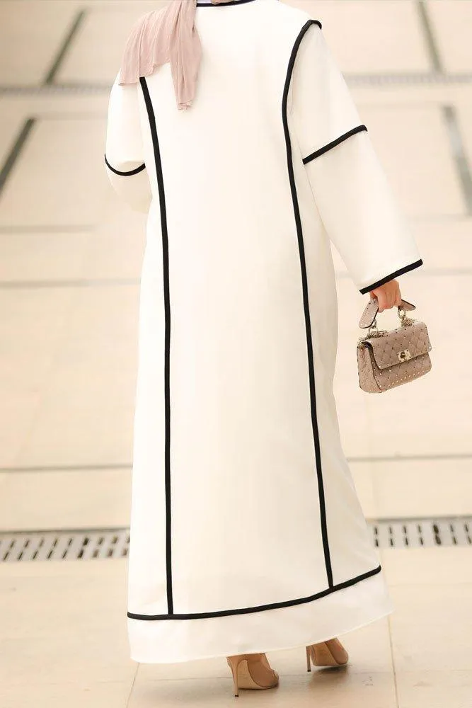Beyaz Sport abaya