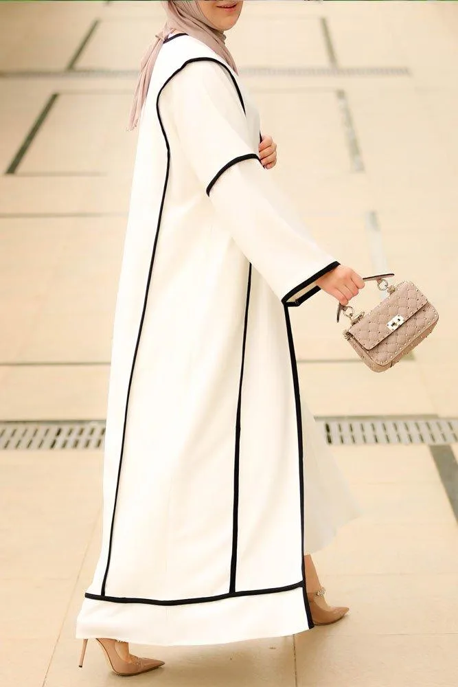 Beyaz Sport abaya