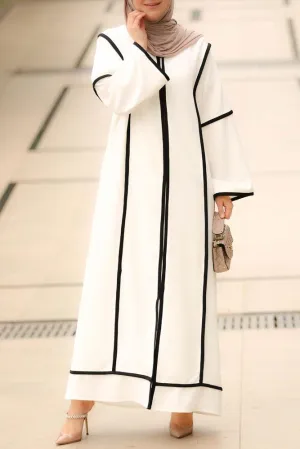 Beyaz Sport abaya