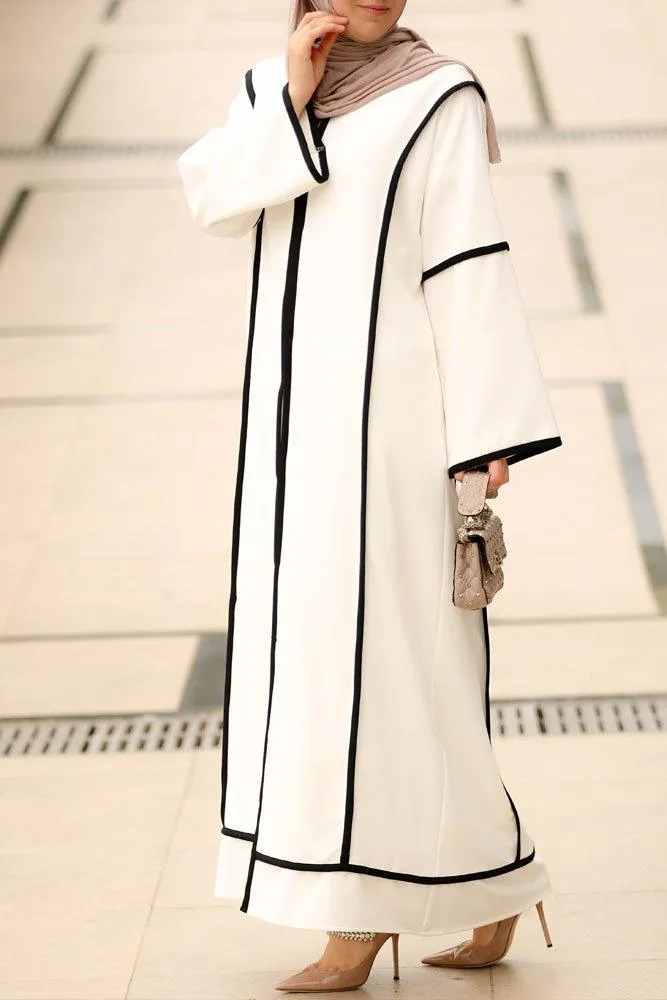 Beyaz Sport abaya
