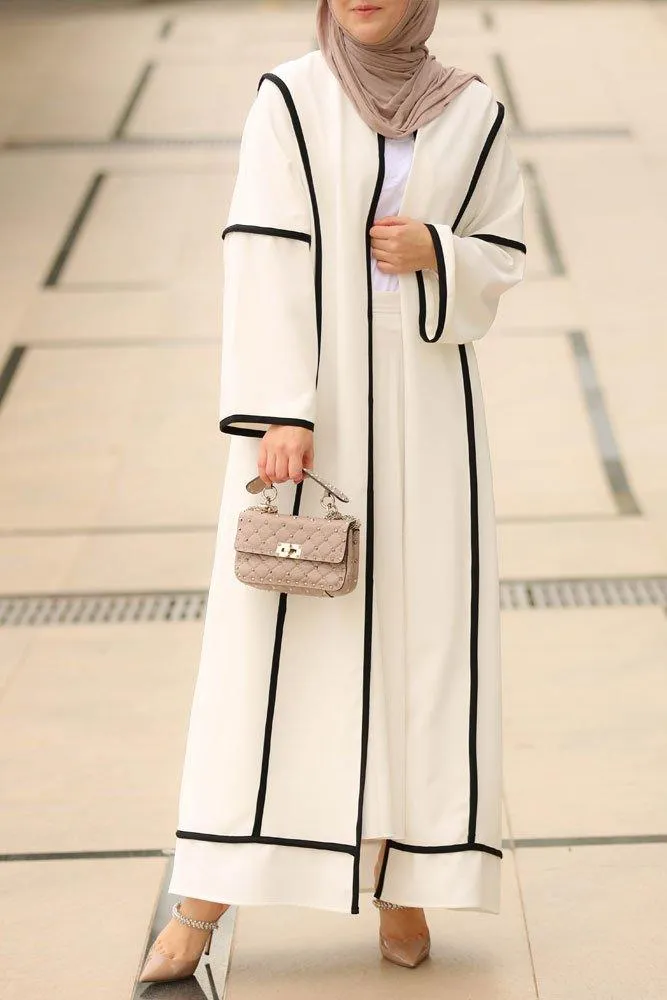 Beyaz Sport abaya