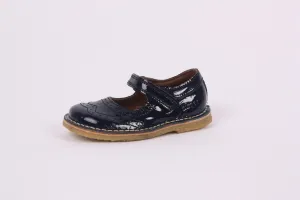Bisgaard Ocean Brogue Patent Mary Jane