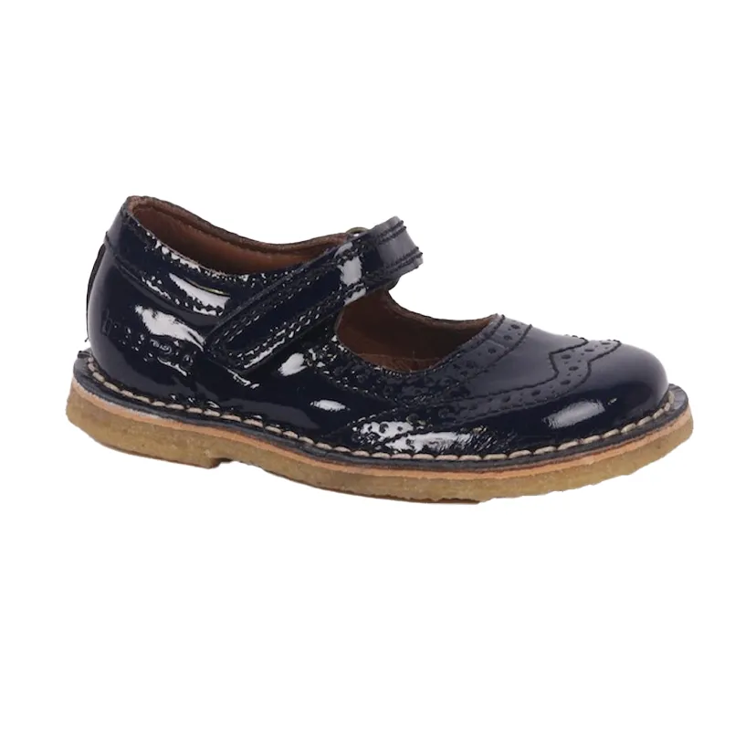 Bisgaard Ocean Brogue Patent Mary Jane