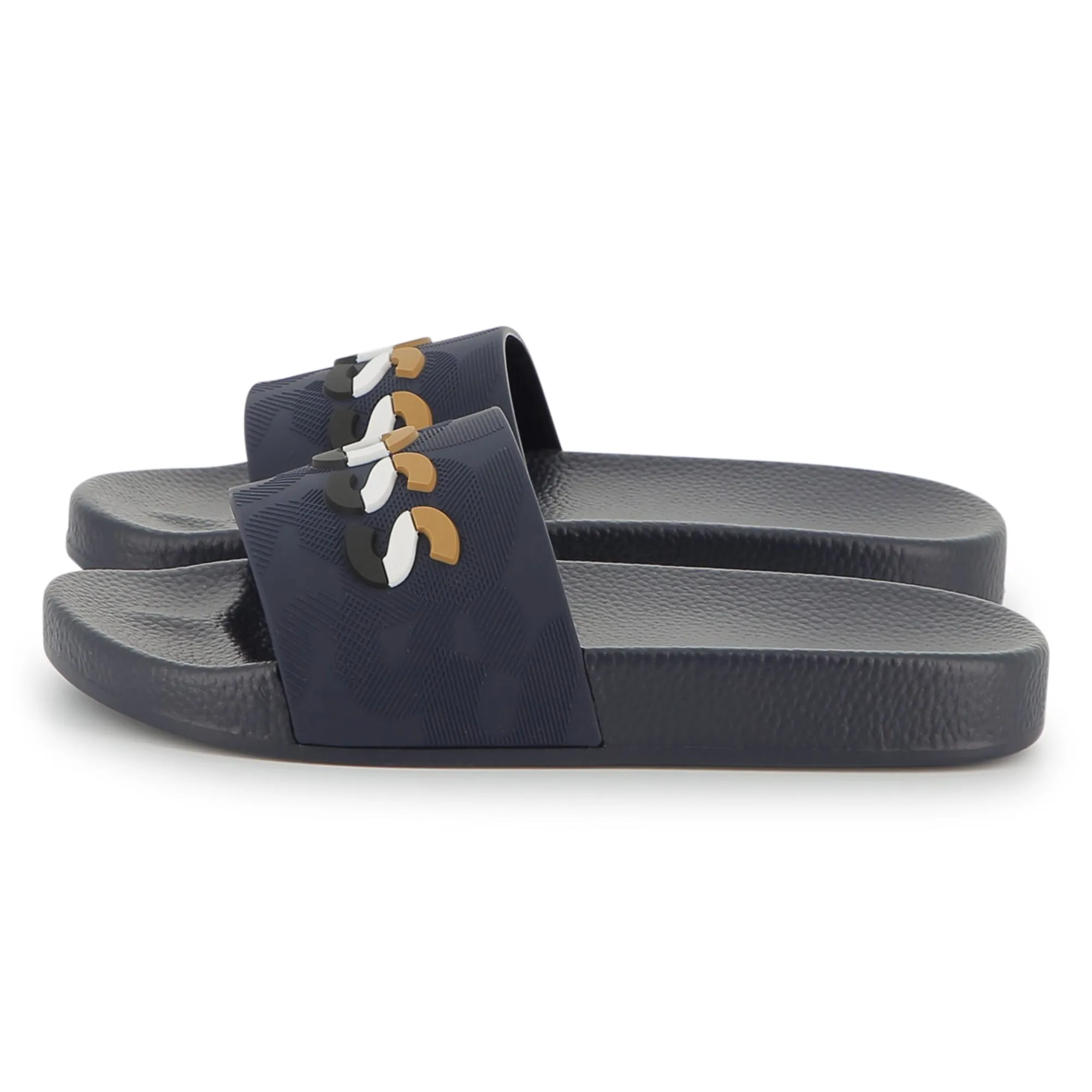 Boys Navy Logo Slides