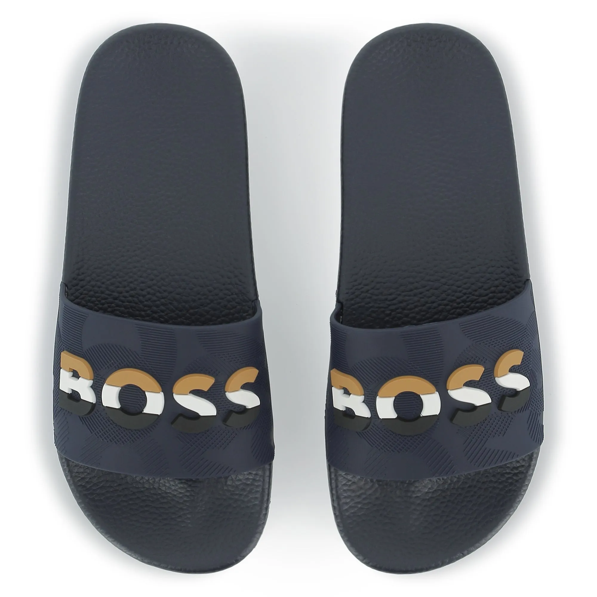 Boys Navy Logo Slides