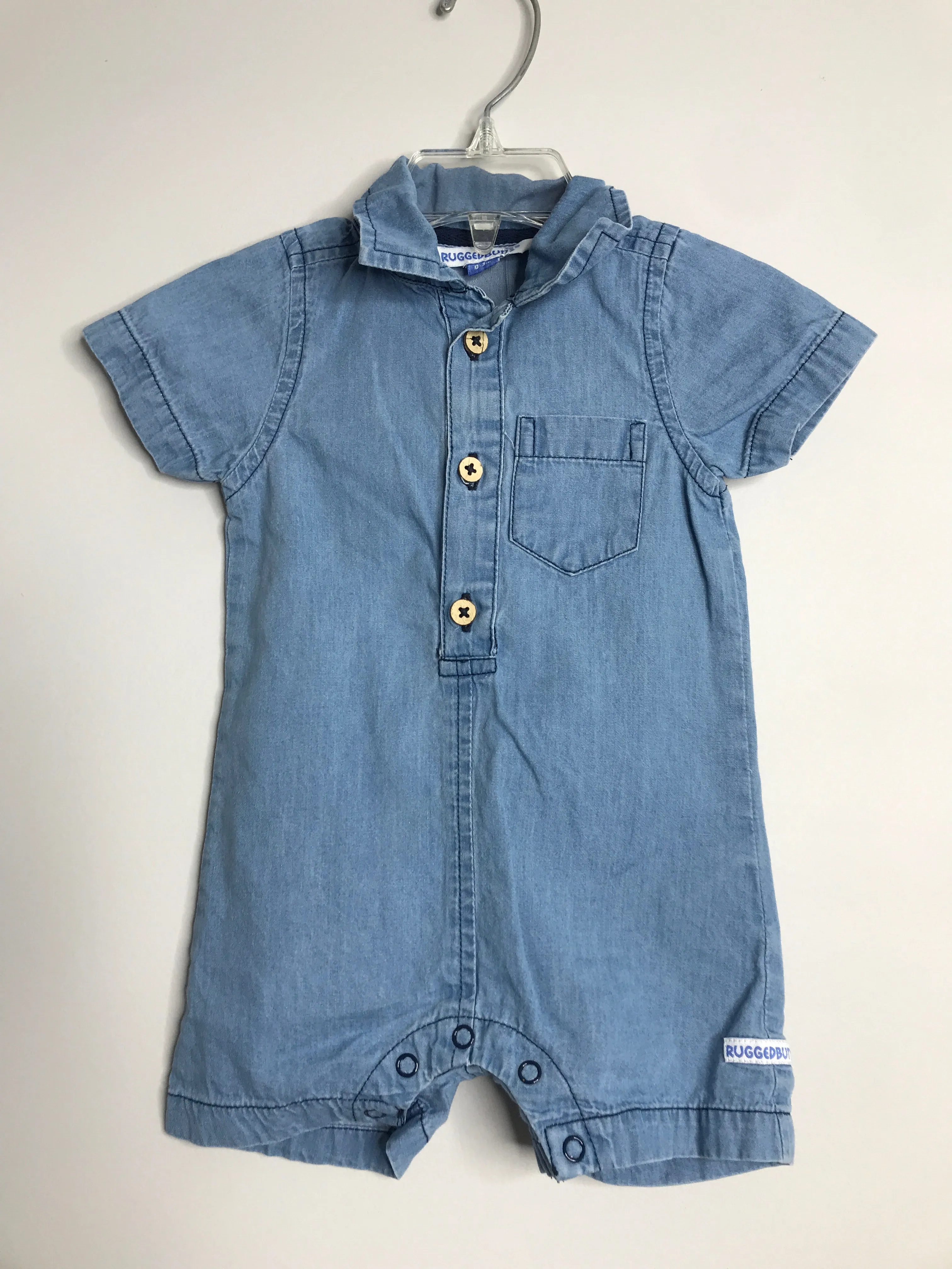 Boys Size 0-3mo Boys Denim Rugged Butts Outfit