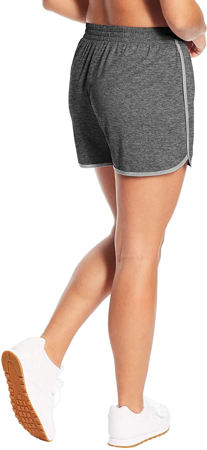 Brand new C9 Champion Women's Knit Sport Short, ultra soft, Duo Dry - wicks moisture, dries fast! Grey, Sz L! Fits 12-14!