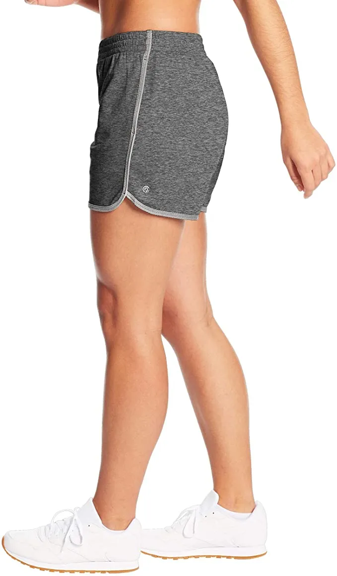 Brand new C9 Champion Women's Knit Sport Short, ultra soft, Duo Dry - wicks moisture, dries fast! Grey, Sz L! Fits 12-14!