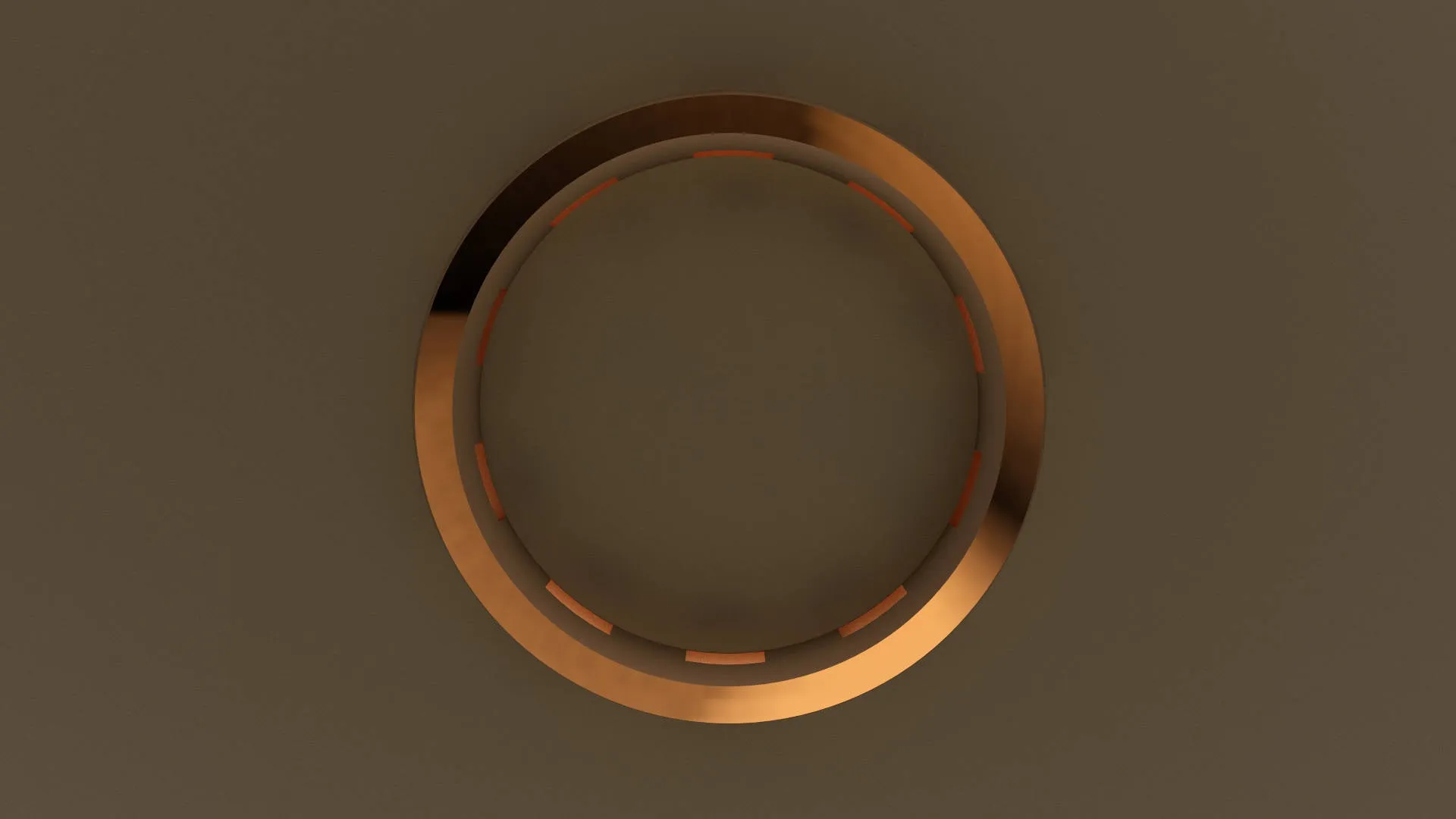 Brushed Rose Gold 6mm Cutout Wedding Band