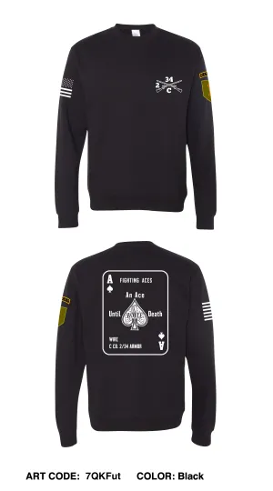 C Co, 2-34 AR BN, 1 ABCT, 1ID Comfort Unisex Crewneck Sweatshirt - 7QKFut