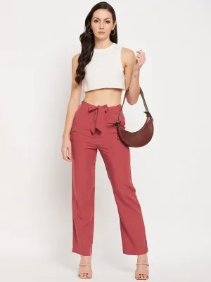Camla Barcelona Brick Knot Belted Trousers
