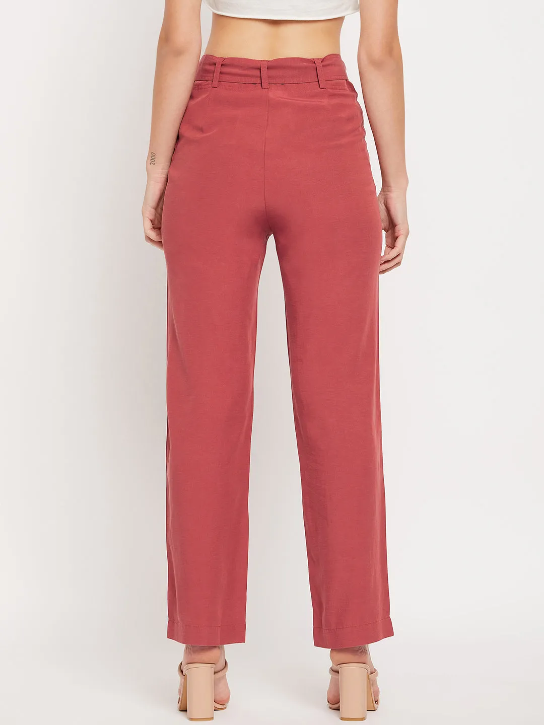 Camla Barcelona Brick Knot Belted Trousers