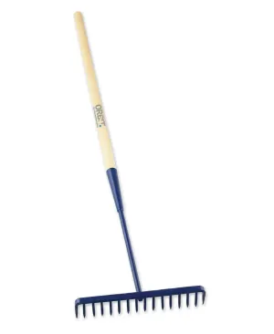 Carters Round Tooth Tarmac Rake with Wooden Handle