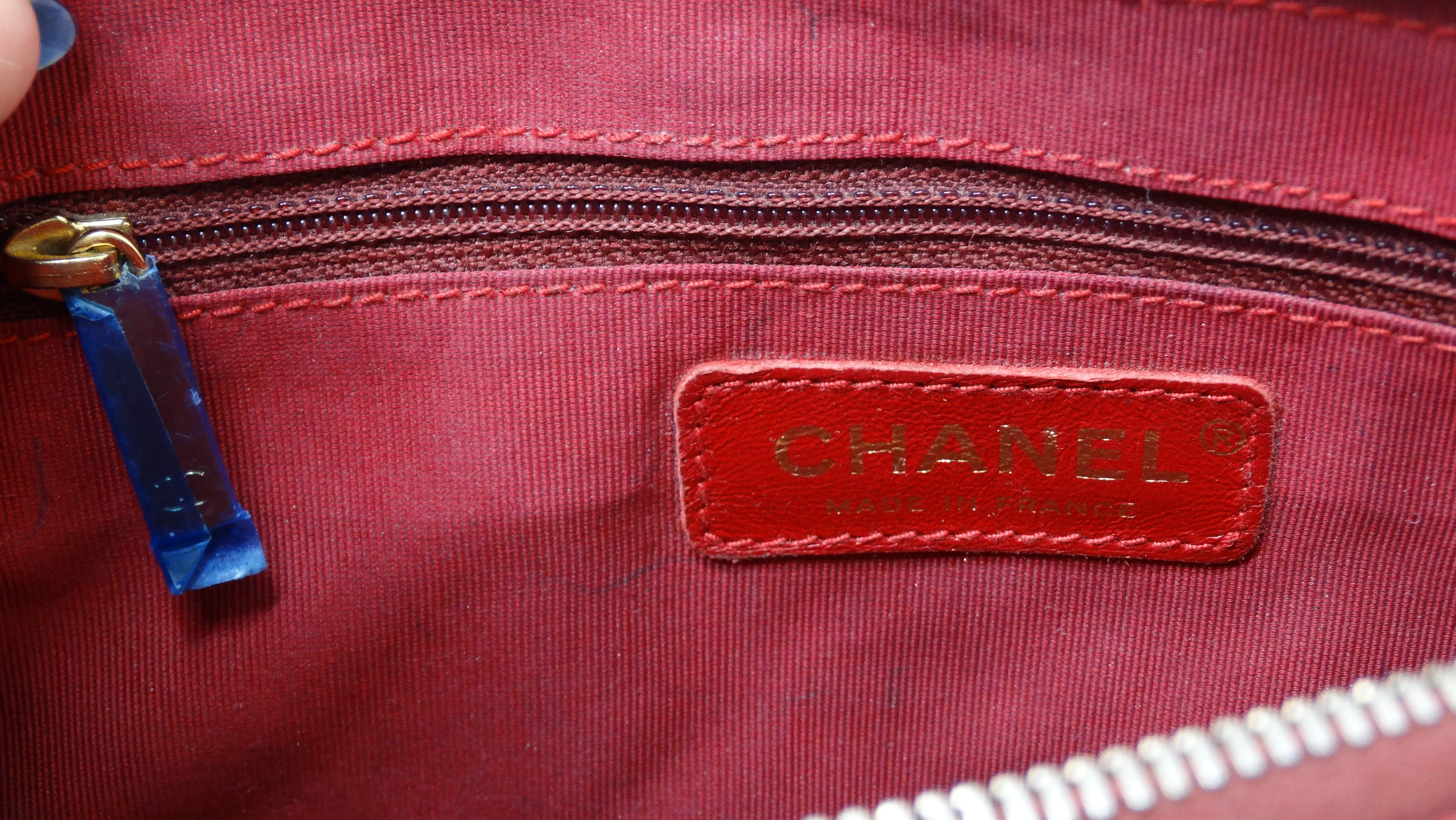 Chanel Timeless CC Red Shoulder Bag in Quilted Caviar
