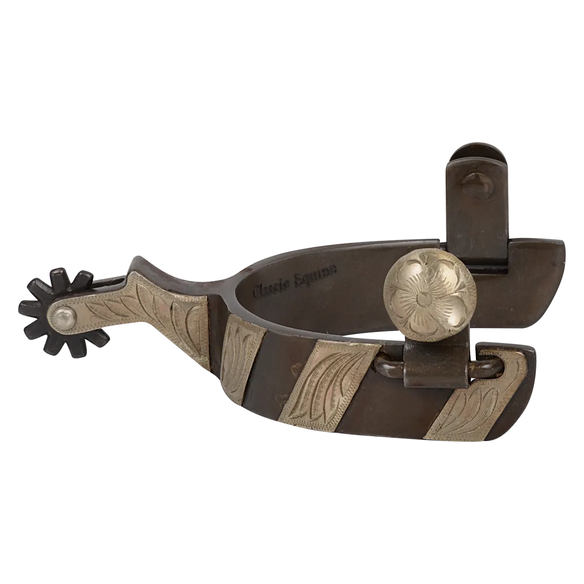 Classic Equine Cowboy Series Spurs with Chap Guard