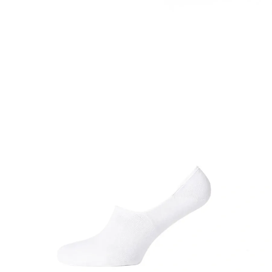 Classic No Show Socks Bamboo, White