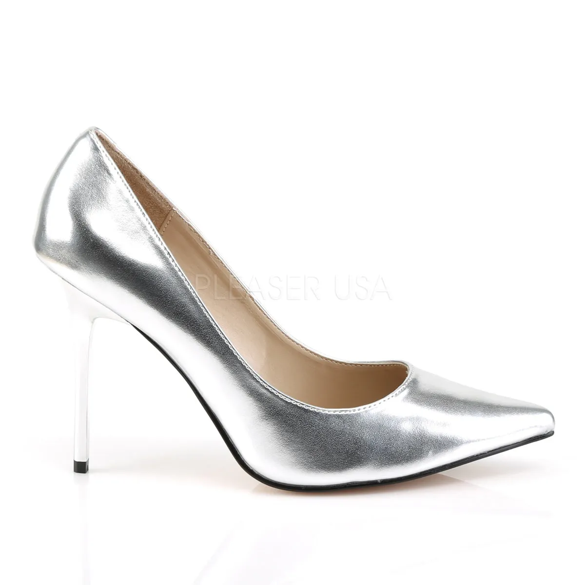 CLASSIQUE-20  Silver Metallic Pu