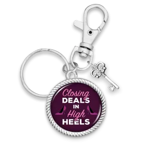 Closing Deals In High Heels Charm Key Chain