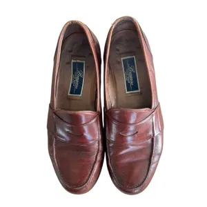 Cole Haan Bragano Men's Loafer Size 9W Brown Leather Penny Slip On Shoe Moc Toe