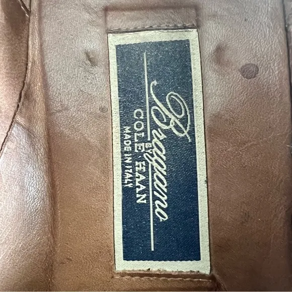 Cole Haan Bragano Men's Loafer Size 9W Brown Leather Penny Slip On Shoe Moc Toe