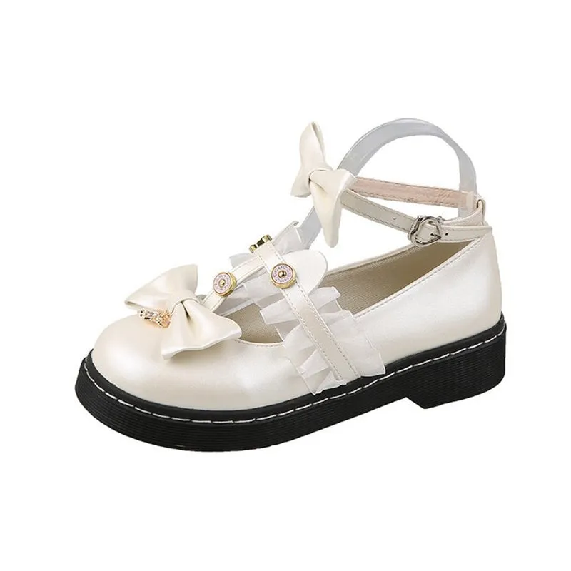 Cute Princess Bow Lace Shoes UB3558