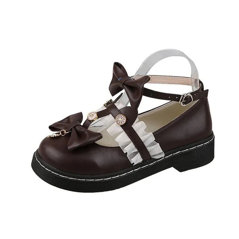 Cute Princess Bow Lace Shoes UB3558