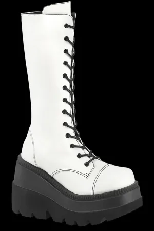DemoniaCult SHAKER 72 White Boots
