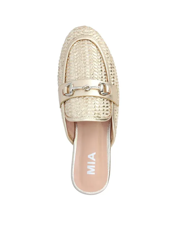 Desz Gold Weave Mule