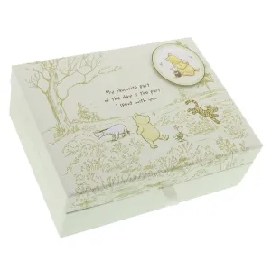 Disney Classic Pooh Heritage Keepsake Box With Compartments