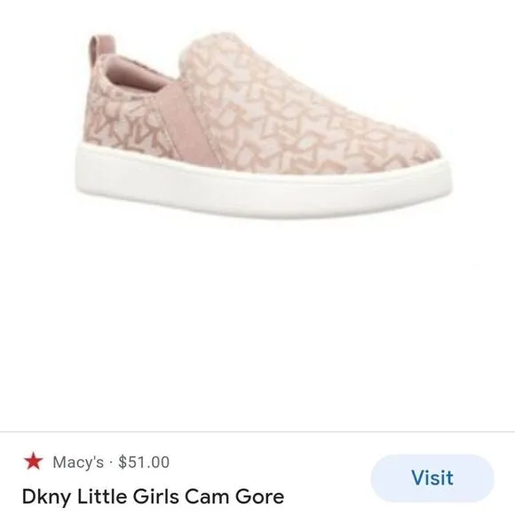 DKNY Cam Gore Logo Print Slip-On Sneaker