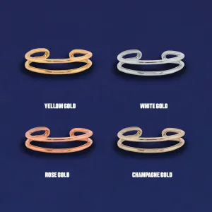 Double Line Toe Ring