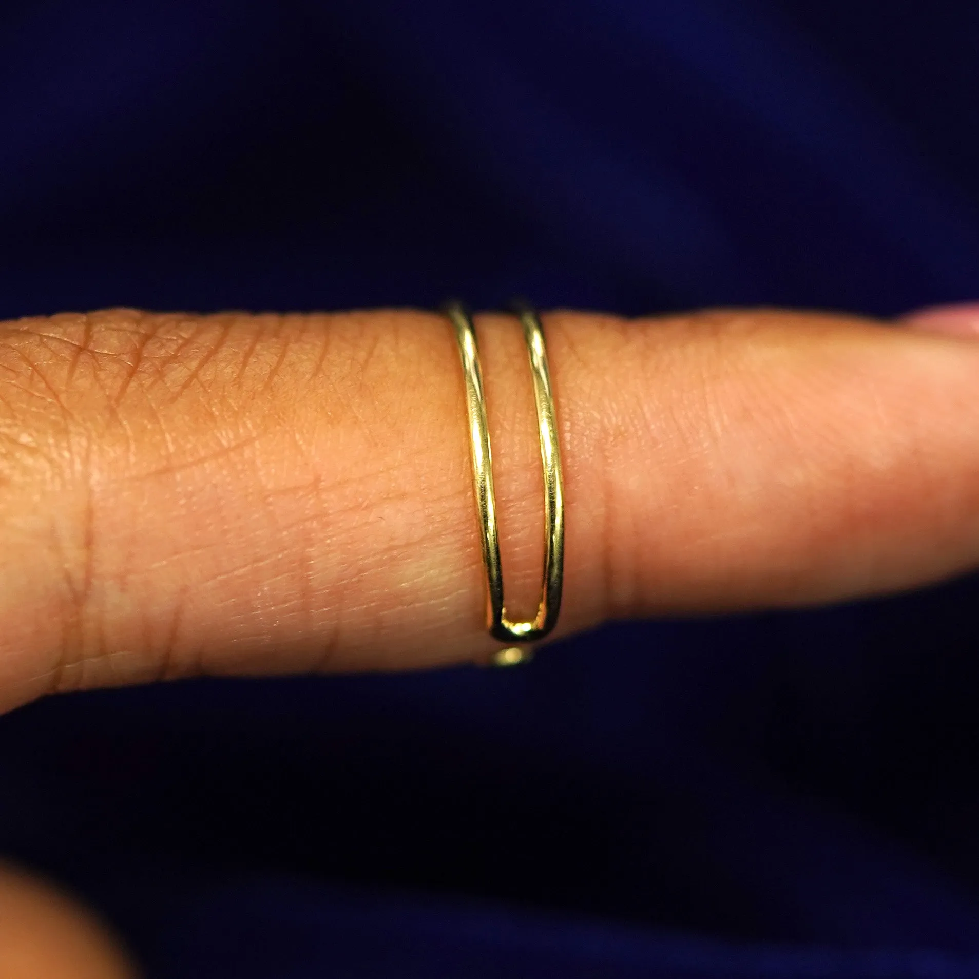 Double Line Toe Ring