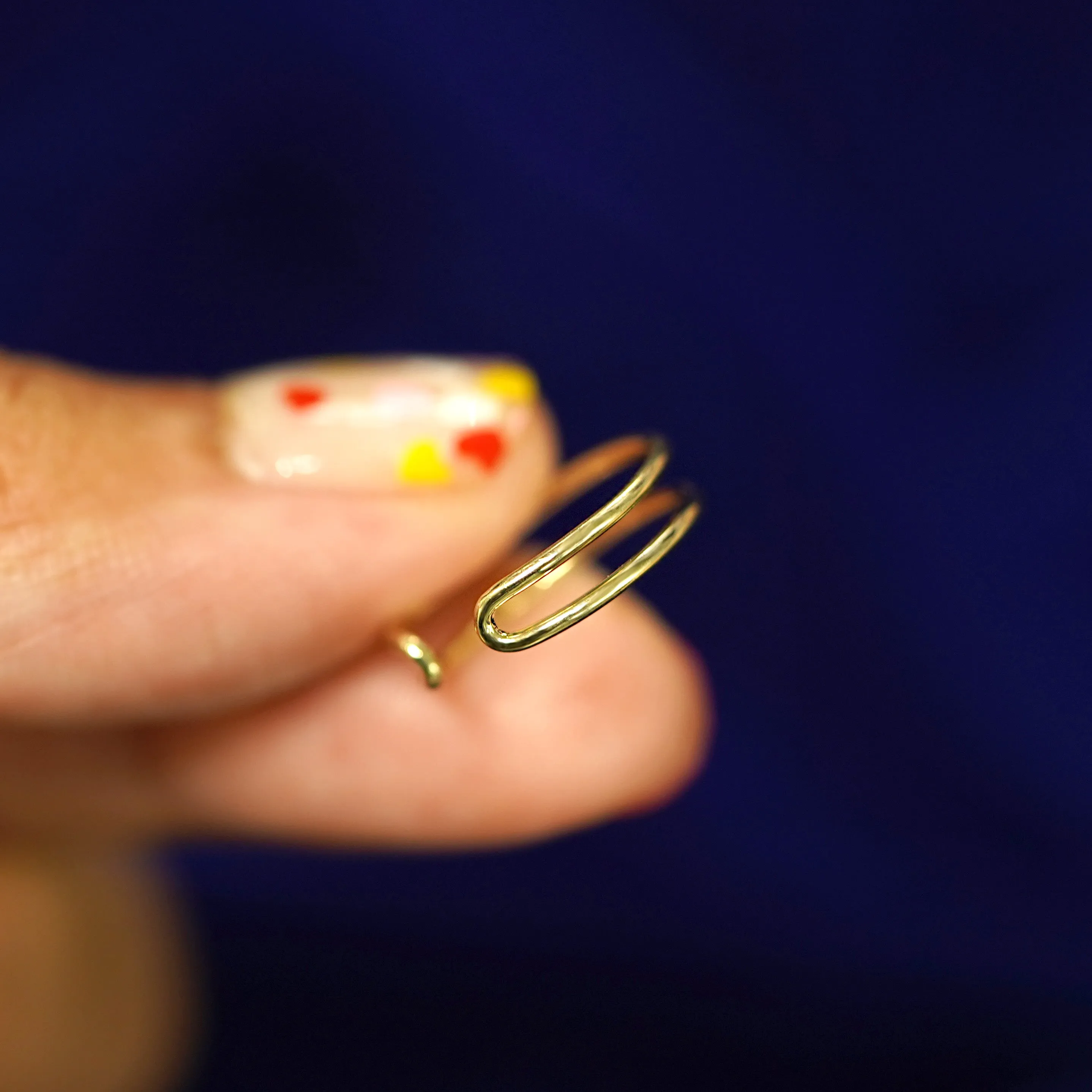 Double Line Toe Ring