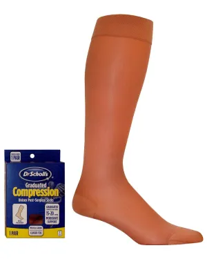 Dr. Scholl's Unisex Surgical Weight Microfiber 15-20 mmHg Closed Toe Knee Highs