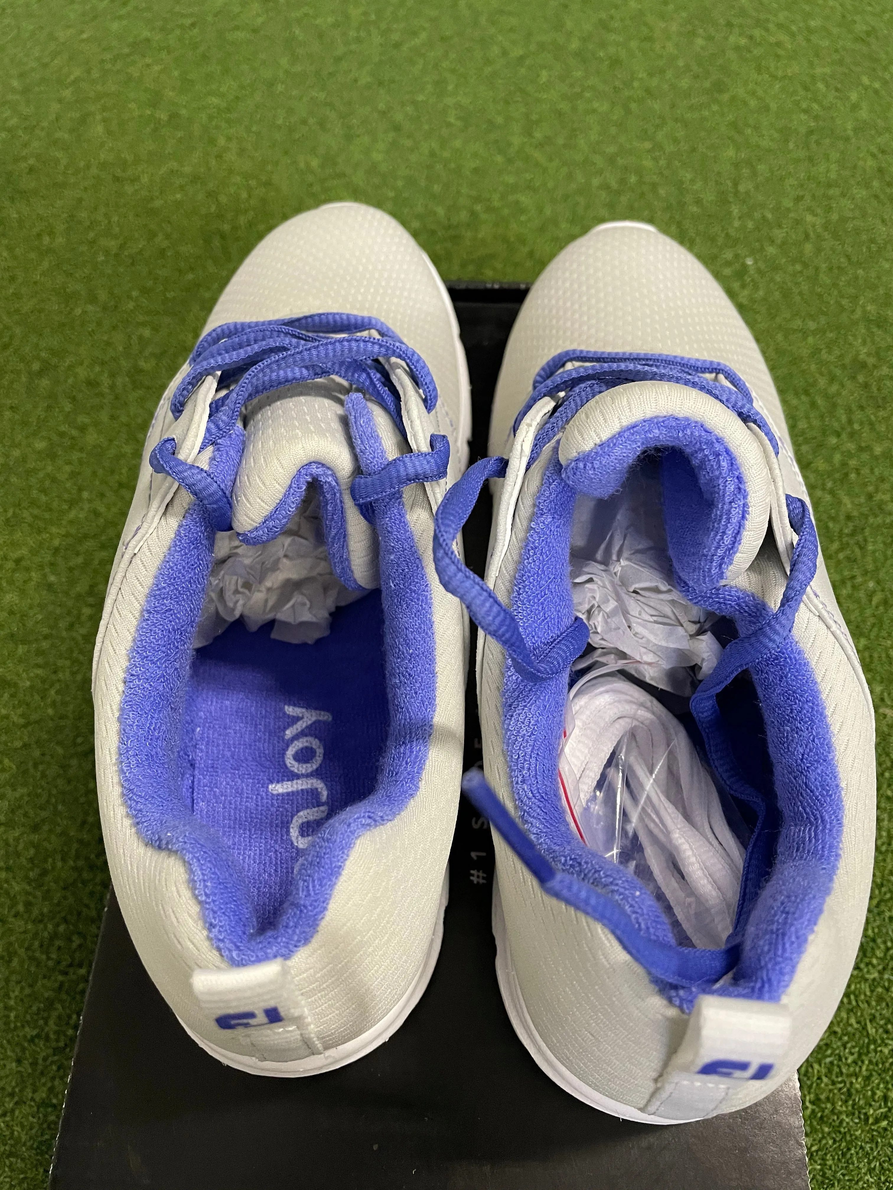EX Shop Display Footjoy Ladies enJoy Golf Shoes 95708K / Light Grey / Size UK 5.5