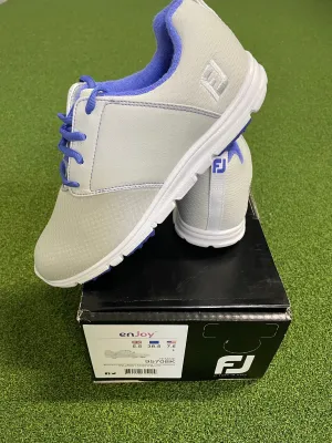 EX Shop Display Footjoy Ladies enJoy Golf Shoes 95708K / Light Grey / Size UK 5.5