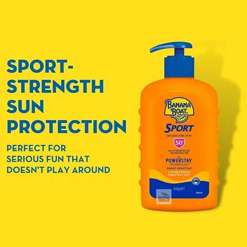[Expiry: 12/2026] Banana Boat Sport Sunscreen SPF 50  Lotion 400g