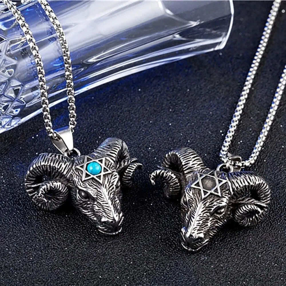 Freemasons Baphomet Star Stainless Steel Necklace