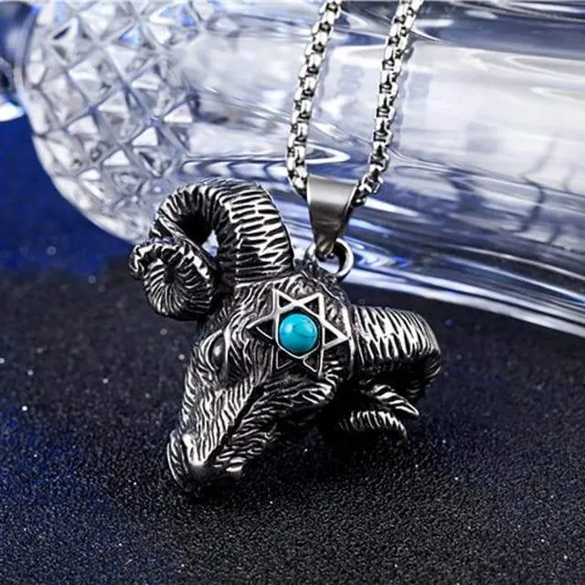 Freemasons Baphomet Star Stainless Steel Necklace