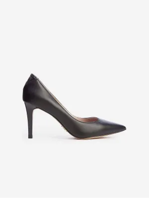 Frida Vegan Nappa Leather Pointed Toe Pump | Midnight Black