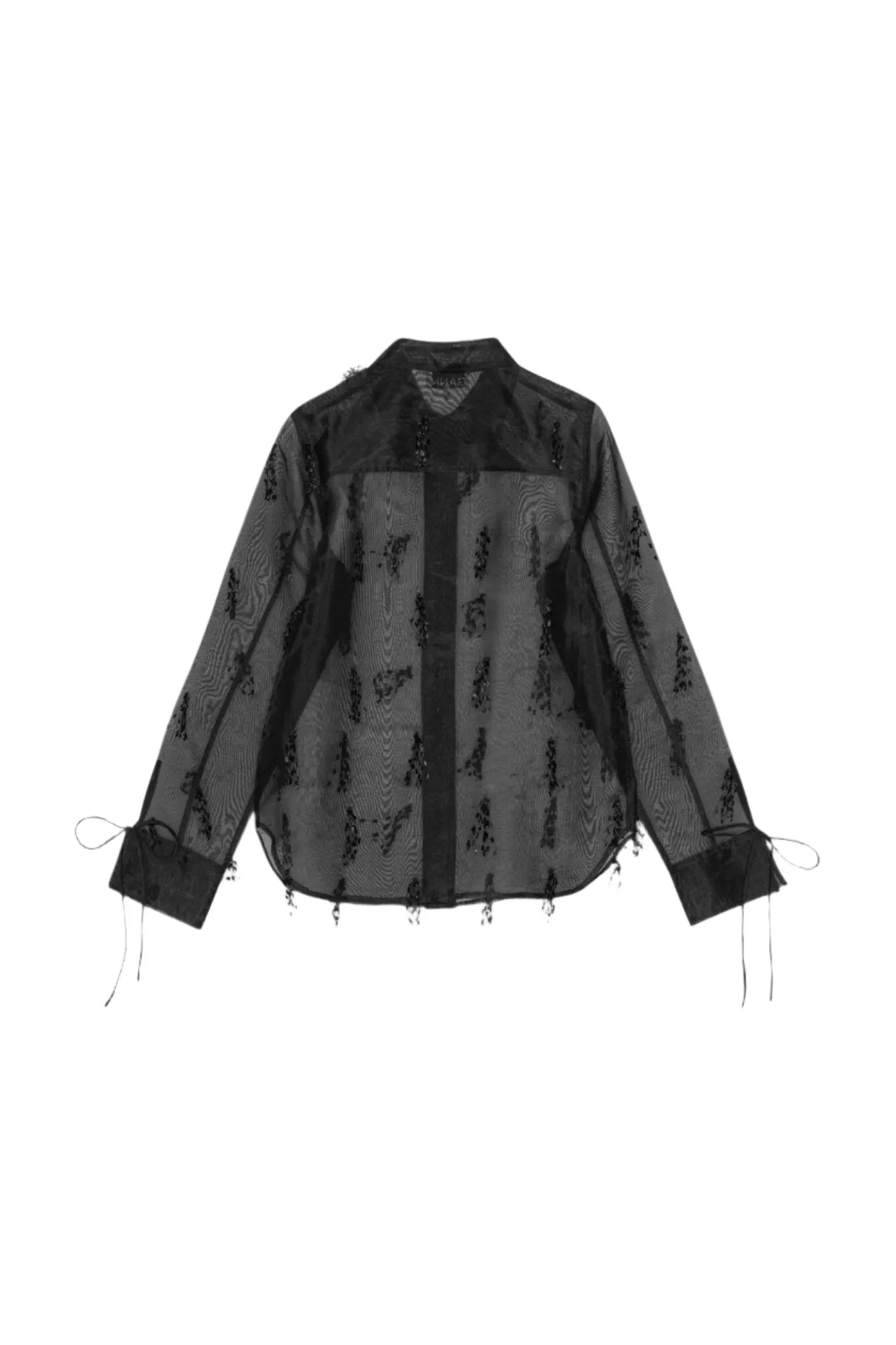 Fringed Organza Shirt