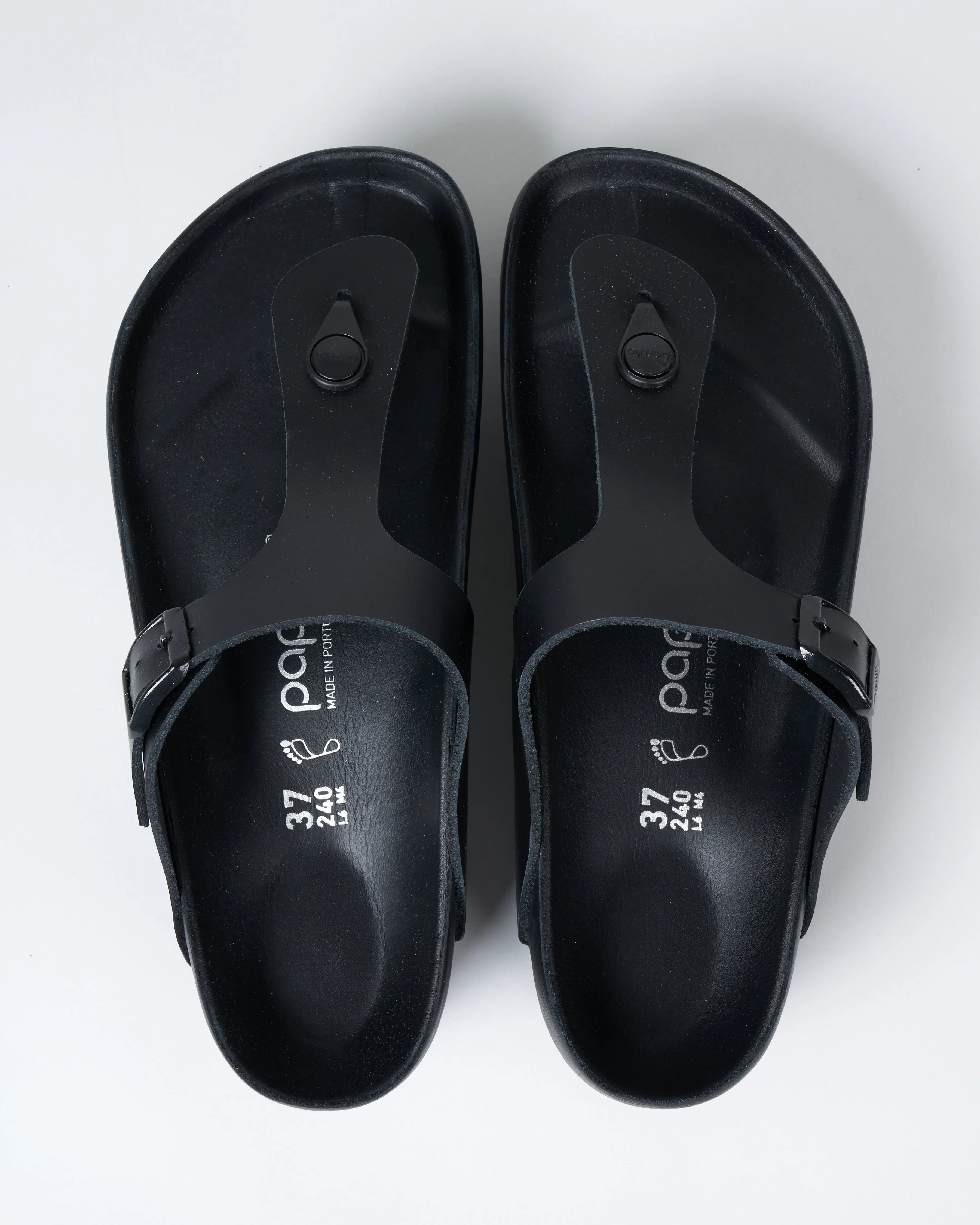 gizeh papillio sandal - black leather